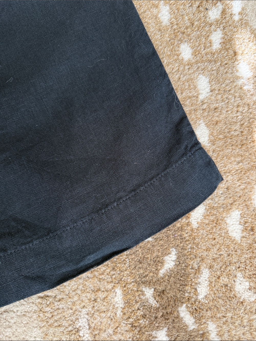 J. Jill 100% Linen Black Straight-Leg Chinos Pants Everyday Casual Women’s Sz M - Picture 4 of 7
